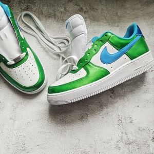 Custom Nike Air Force 1 07 Leather Sneaker Sz 10.5